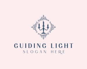 Elegant Candelabra Hotel logo design