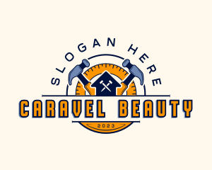 Carpentry Hammer Construction logo design