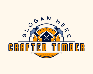 Carpentry Hammer Construction logo design