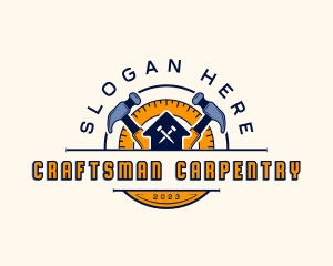 Carpentry Hammer Construction logo design