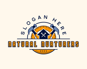 Carpentry Hammer Construction logo design