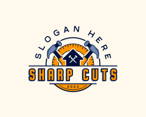 Carpentry Hammer Construction logo design