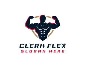 Strong Gym Muscle logo design