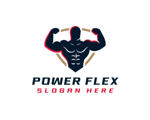 Strong Gym Muscle logo design