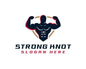 Strong Gym Muscle logo design