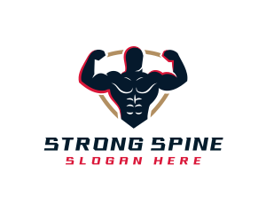 Strong Gym Muscle logo design