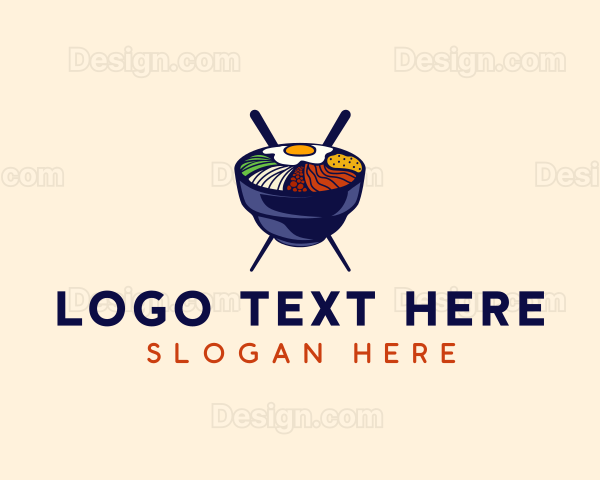 Korean Bowl Bibimbap Logo