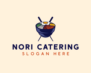 Korean Bowl Bibimbap logo design