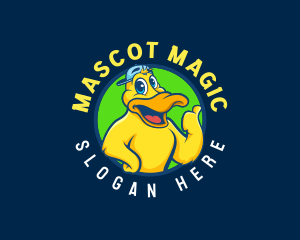 Duck Mascot Character logo design