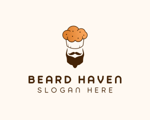 Bearded Muffin Baker logo design