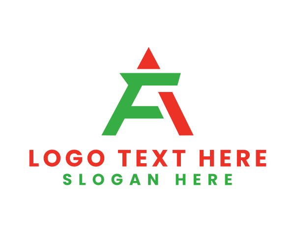 Letter Fa logo example 1