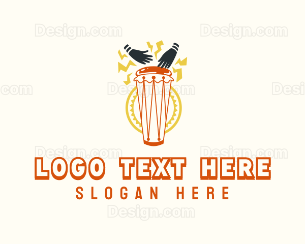 African Conga Drum Logo