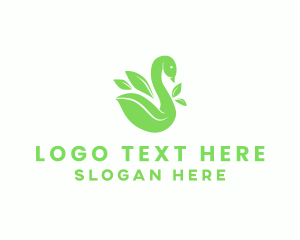 Organic Swan Leaf logo