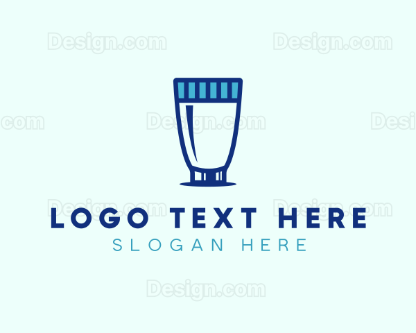 Simple Milk Glass Logo