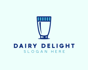 Dairy Milk Glass logo design