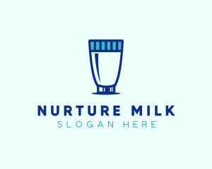 Dairy Milk Glass logo design