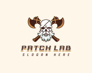 Pirate Skull Axe logo