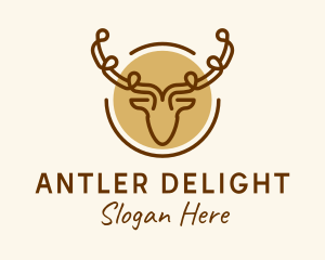 Stag Hunting Antlers logo