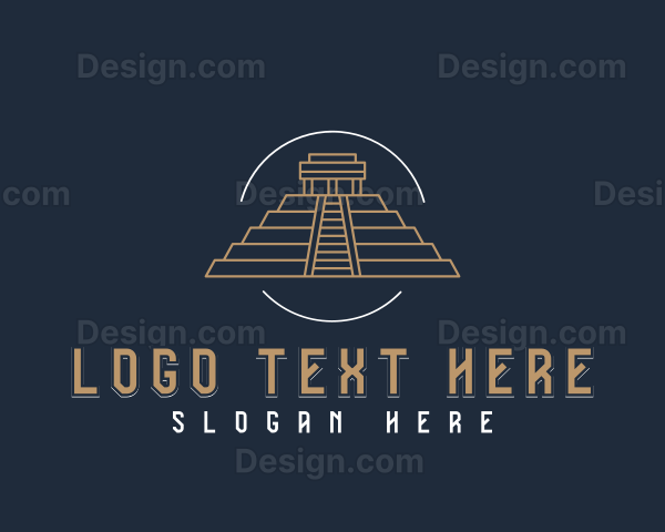 Ancient Spiritual Pyramid Logo