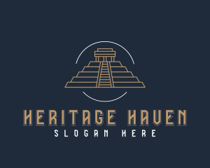 Ancient Spiritual Pyramid logo design