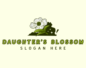 Dogwood Flower Virginia logo design