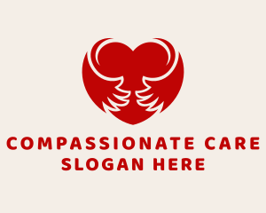 Red Heart Care logo design