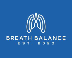 Breathing Respiratory Lungs logo design