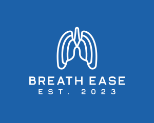 Breathing Respiratory Lungs logo design