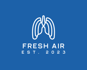 Breathing Respiratory Lungs logo design