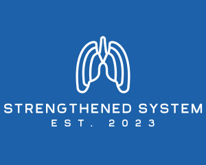 Breathing Respiratory Lungs logo design