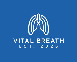 Breathing Respiratory Lungs logo design