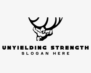 Atlas Strength Muscular logo design