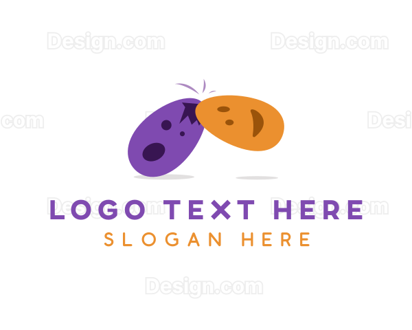 Cute Egg Cartoon Logo