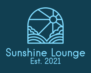 Blue Sunshine Window logo design