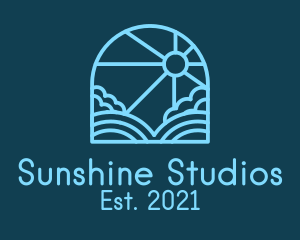 Blue Sunshine Window logo design