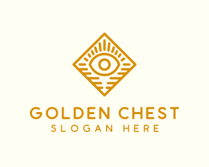 Gold Diamond Eye logo design