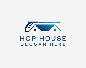 Pressure Wash House Disinfection logo design