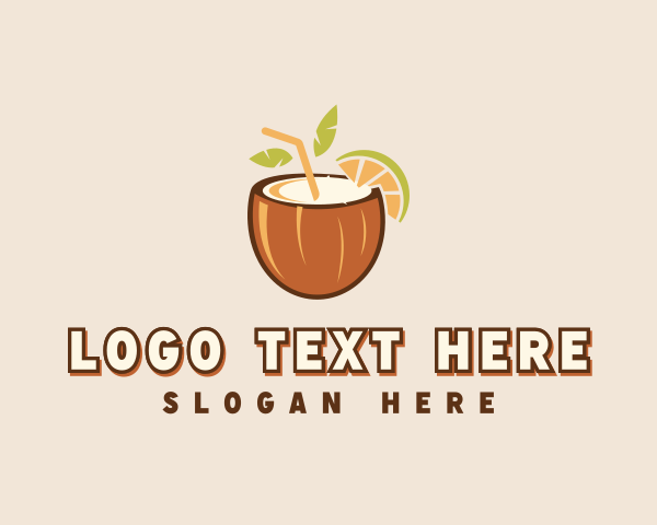 Coconut logo example 3