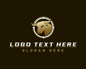 Bull Animal Horn logo