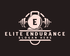 Power Lifting Gym Equipment logo design