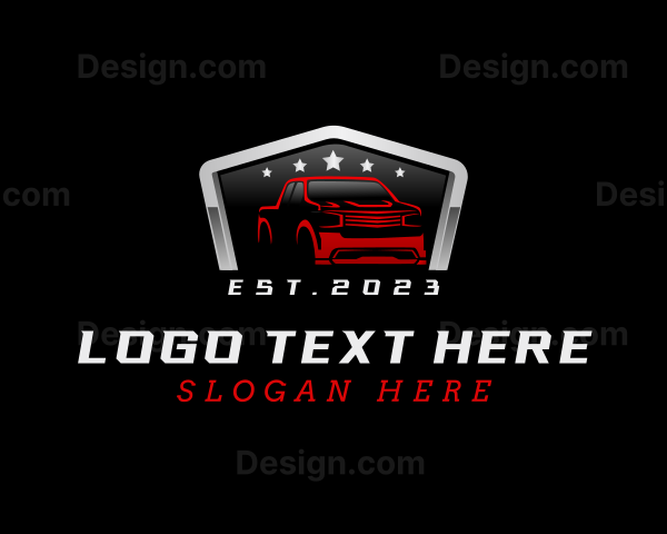 Mechanic Pickup Automobile Logo