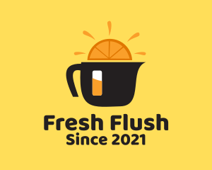 Fresh Orange Pitcher  logo design