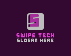 Futuristic Cube Tech logo design