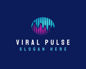 Graph Wave Tune Pulse logo design