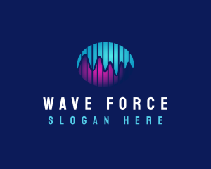 Graph Wave Tune Pulse logo design