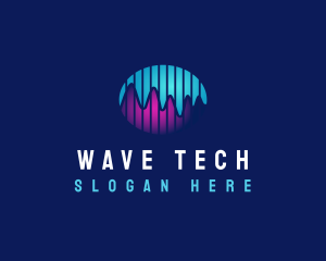 Graph Wave Tune Pulse logo design