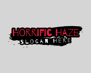 Scary Horror Brush logo