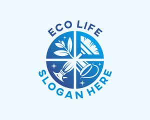 Housekeeping Eco Cleaning logo design