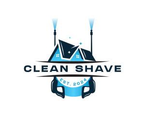 Pressure Washer Cleaning logo design