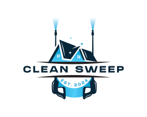 Pressure Washer Cleaning logo design